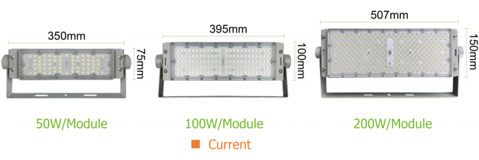 100w-1200w مصابيح الفيضانات LED للملاعب الرياضية ملعب الغولف الأنفاق مصابيح الفيضانات 1