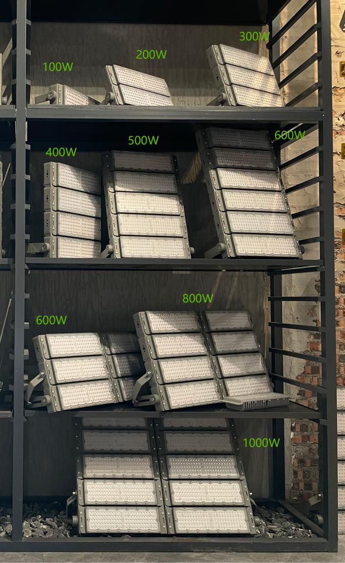 100w-1200w مصابيح الفيضانات LED للملاعب الرياضية ملعب الغولف الأنفاق مصابيح الفيضانات 8