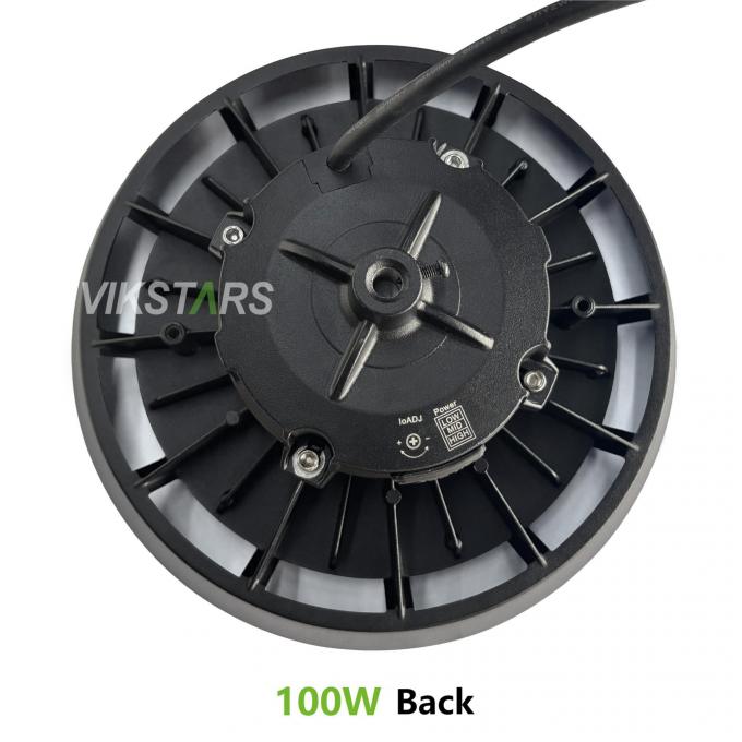 170lm/w مصابيح UFO ذات الضوء العالي دعم 3CCT مع جهاز استشعار الحركة مصابيح مستودع صناعية 6