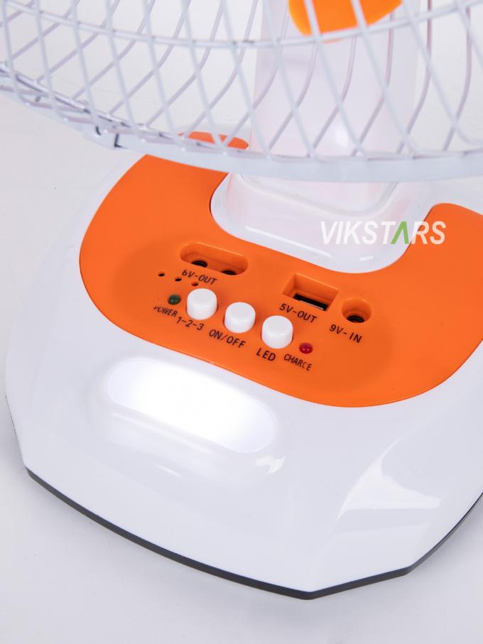 لمخيم الطوارئ الطاقة الشمسية طوافة الطاولة 16 بوصة توفير الطاقة مع المصابيح 8