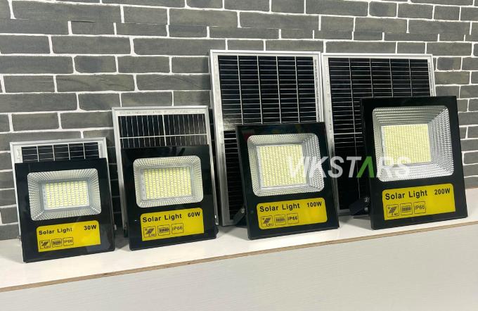 أرخص سعر مصابيح الفيضانات الشمسية ABS 30w 60w 100w 200w للممر الحديقة حديقة الحديقة 1