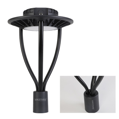 شراء 120w أضواء حديقة مستديرة 100lm / W اللون الأسود لساحة حديقة المجتمع التصنيع عبر الإنترنت
