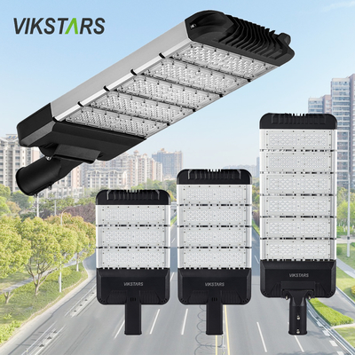 شراء وحدات إضاءة الشوارع LED سوداء رمادية مع ذراع قابل للتعديل سعر رخيص 50 واط 100 واط 200 واط 300 واط مصابيح شوارع عامة من الألومنيوم التصنيع عبر الإنترنت