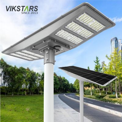 شراء مصباح الشارع الشمسي ثنائي الاتجاه الجديد IP66 LED ضوء الحديقة الشمسية 600W 900W كل شيء في واحد مصابيح المناظر الطبيعية الشمسية التصنيع عبر الإنترنت