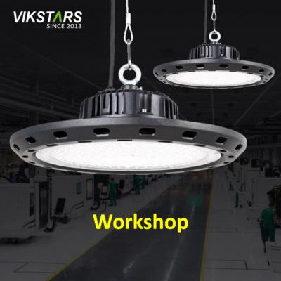 شراء نوعية عالية 100W 150W 200W مصابيح خليج عالية تصميم كلاسيكي لمشروع مستودع الإضاءة الصناعية التصنيع عبر الإنترنت