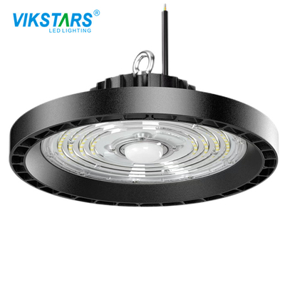 مستشعر الحركة UFO high bay light 75w مع غطاء من الألومنيوم الأسود IP65