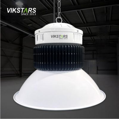 100W 150W 200W 250W ألومنيوم فين LED أضواء عالية الخليج للإضاءة التجارية مع عاكس