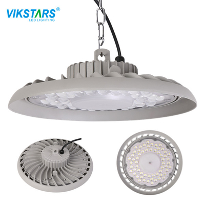 رمادي UFO 100W LED High Bay إضاءة 135lm / W 295 * 95mm لملعب تنس الريشة